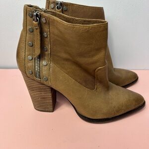 Vince Camuto Tan Ankle Boots Women's
